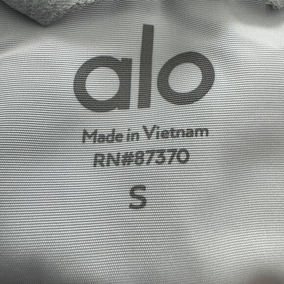 Alo Yoga It Girl Bomber Dove Grey - Picture 5 of 6